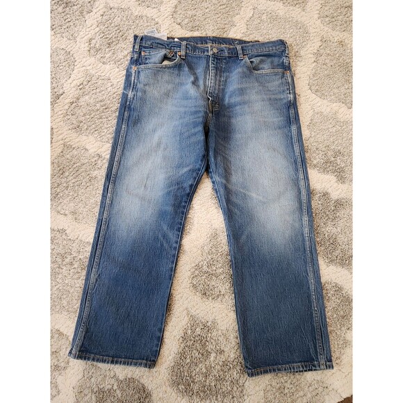 Levi's Relaxed Straight Leg Jeans Men's Size 40x29 Blue Denim High Rise Loose - Picture 1 of 10